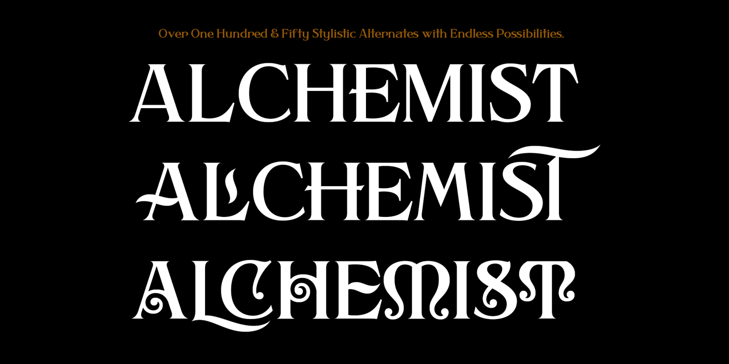 Пример шрифта Alchemist #2